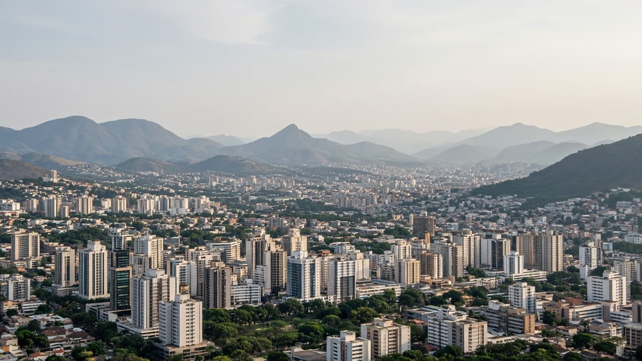 Vista urbana de Belo Horizonte, Minas Gerais