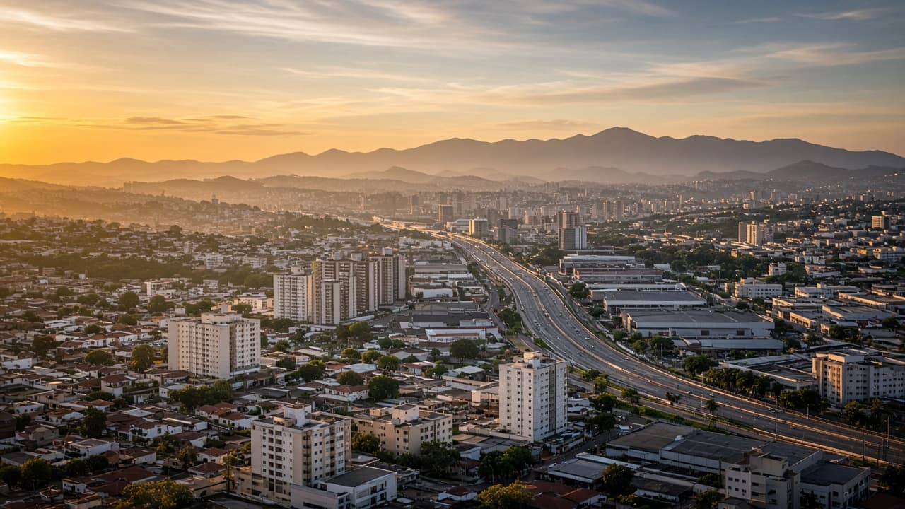Vista urbana de Betim, Região Metropolitana de Belo Horizonte