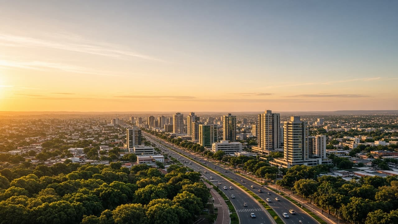 Vista urbana de Campo Grande, Mato Grosso do Sul