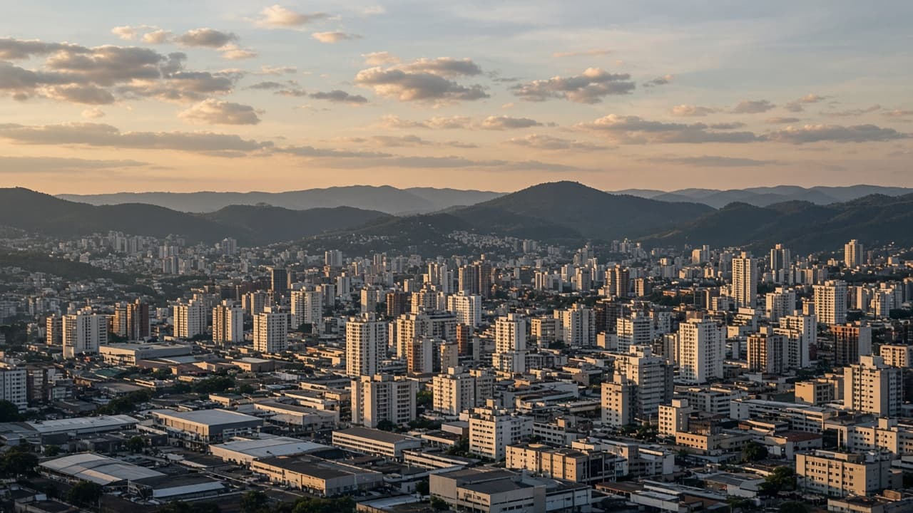 Vista urbana de Contagem, Região Metropolitana de Belo Horizonte