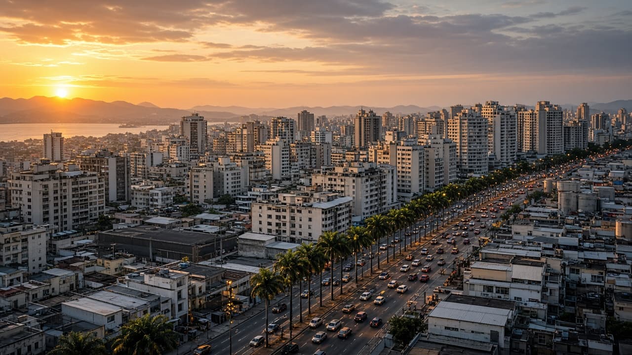 Skyline residencial e industrial de Duque de Caxias, Baixada Fluminense