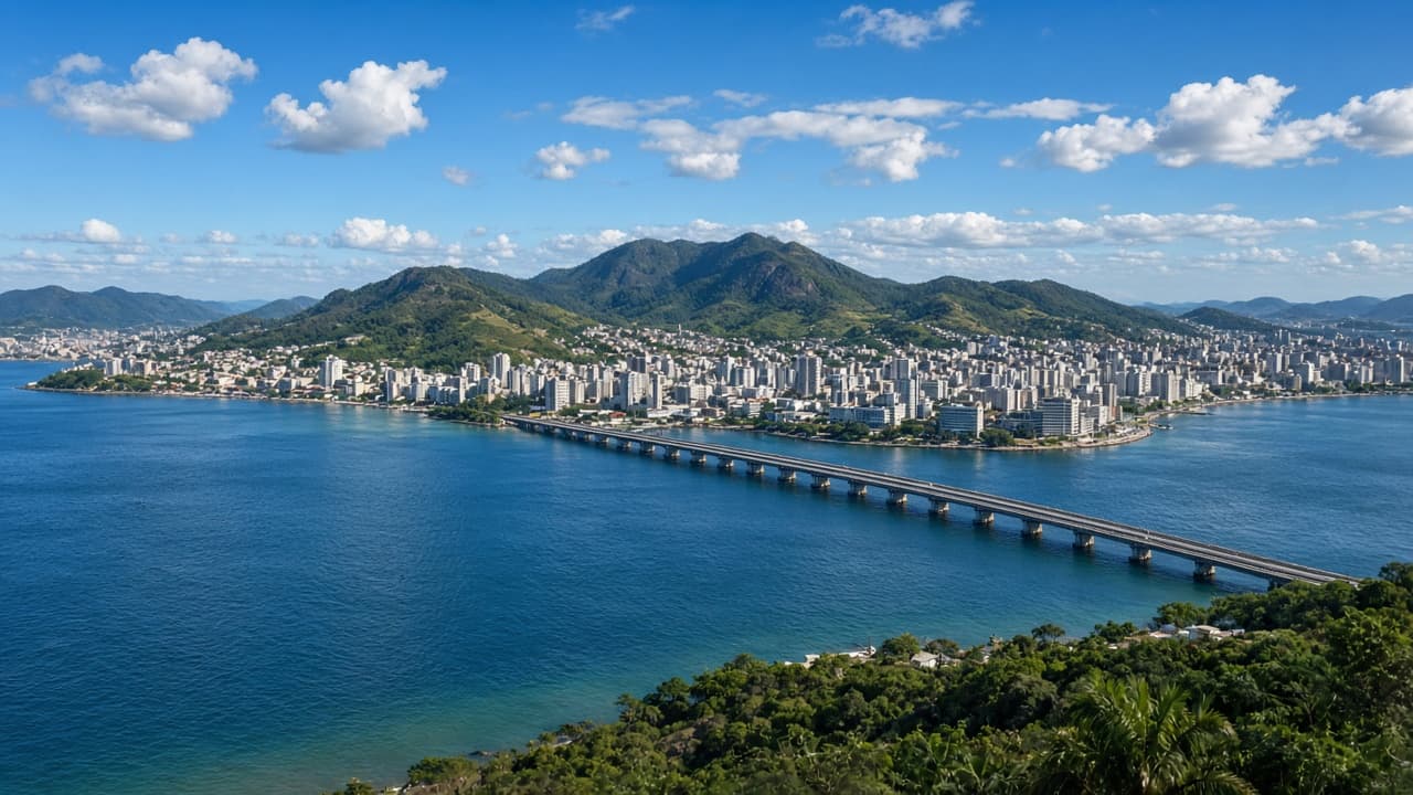 Vista urbana de Florianópolis, Santa Catarina